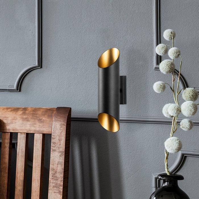 dimehouse Wandlamp Zwart Goud Metaal Juniper