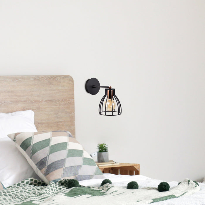 Dimehouse Wandlamp Zwart Metaal Delano