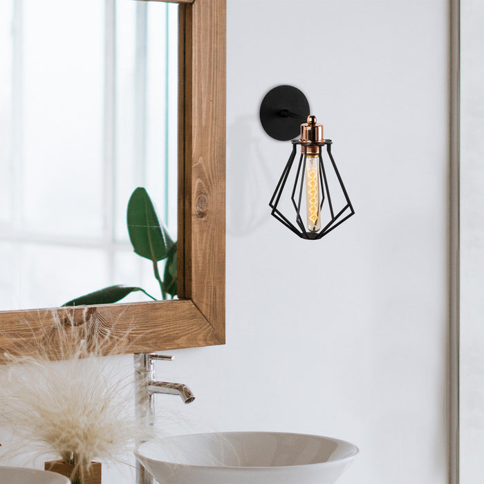 dimehouse Wandlamp Zwart Metaal Palisade