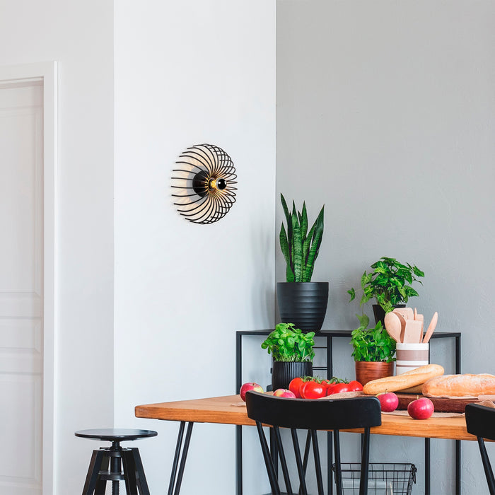 Dimehouse Wandlamp Zwart Metaal Poise