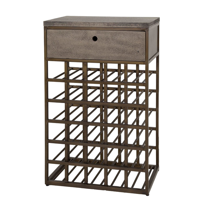 Dimehouse Wijnkast Ferre Metaal Antiek Brons