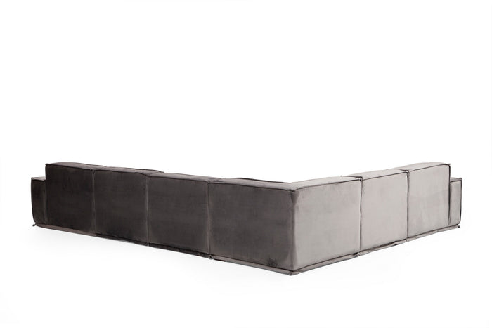 Dimehouse XL Hoekbank Links Lego Velvet Grijs