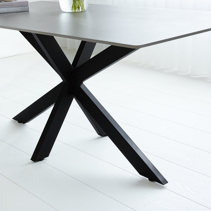 Dimehouse Eettafel Edin Sintered Stone Marmerlook Grijs