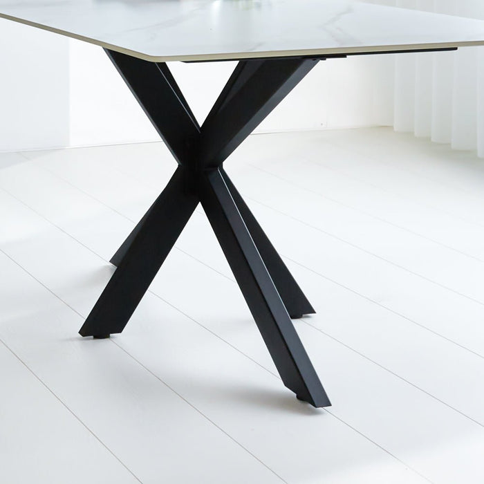 Dimehouse Eettafel Edin Sintered Stone Marmerlook Wit