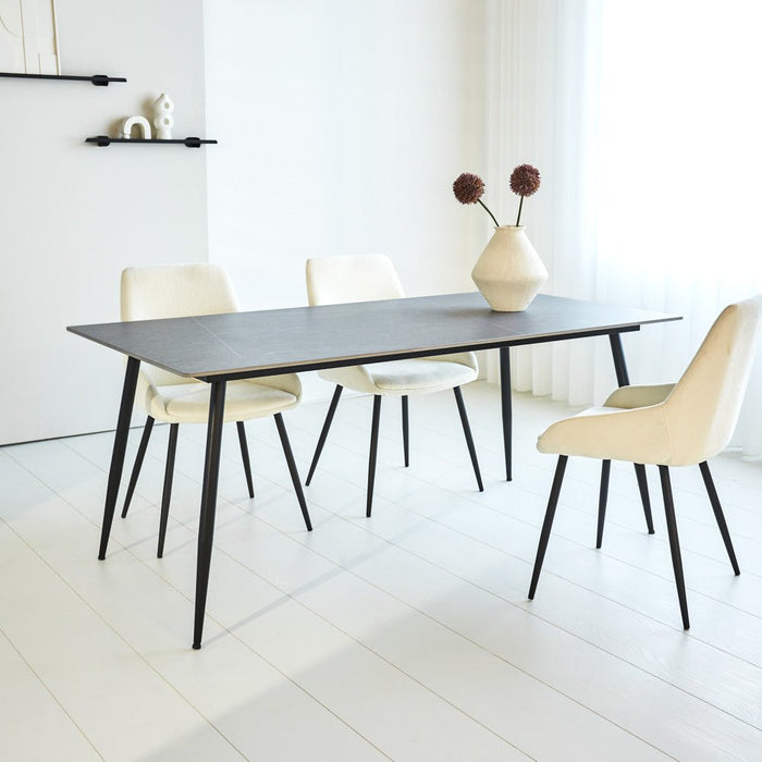 dimehouse Eettafel Jules Sintered Stone Marmerlook Grijs