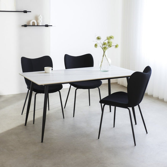 dimehouse Eettafel Jules Sintered Stone Marmerlook Wit