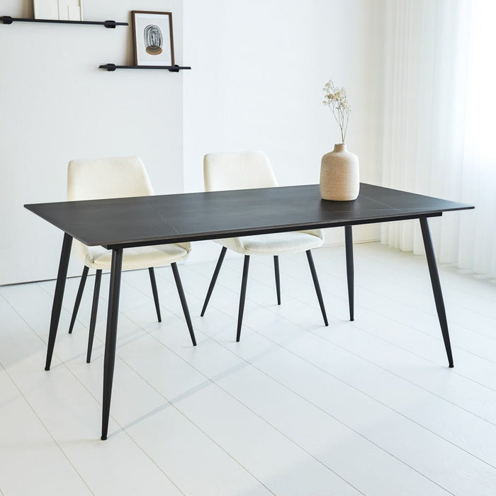 Dimehouse Eettafel Jules Sintered Stone Marmerlook Zwart