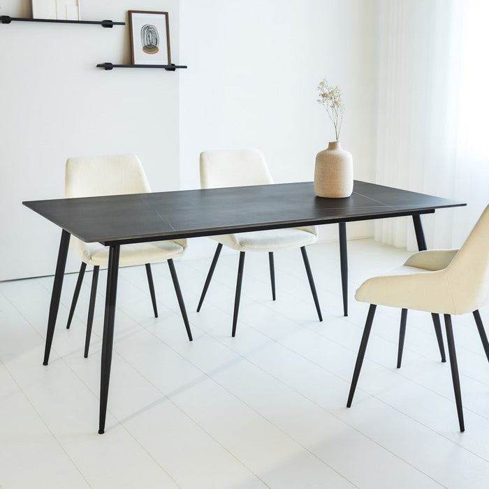 dimehouse Eettafel Jules Sintered Stone Marmerlook Zwart