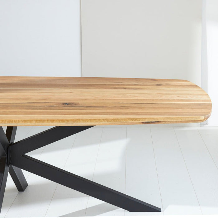 Dimehouse Eettafel Mikkel Eikenhout Deens Ovaal Matrix Frame Groot