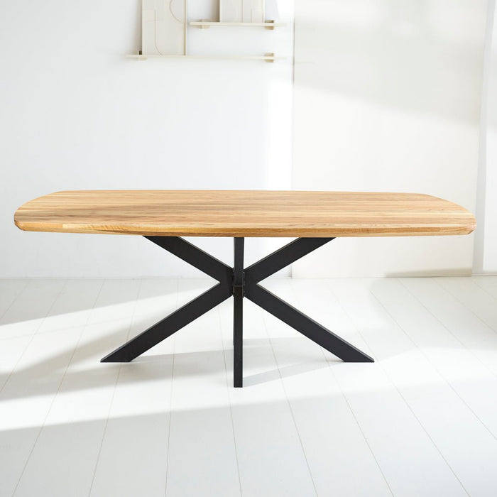 Dimehouse Eettafel Mikkel Eikenhout Deens Ovaal Matrix Frame Klein