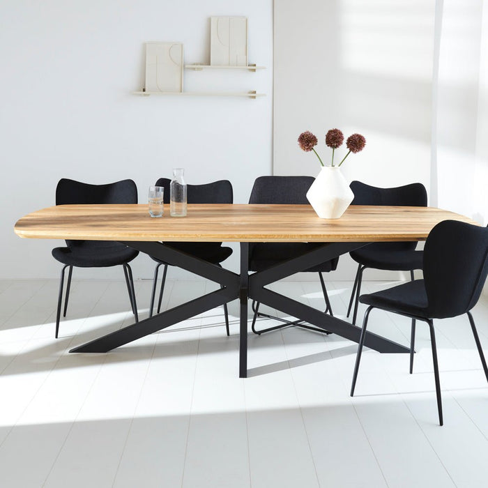 dimehouse Eettafel Mikkel Eikenhout Deens Ovaal Matrix Frame Groot