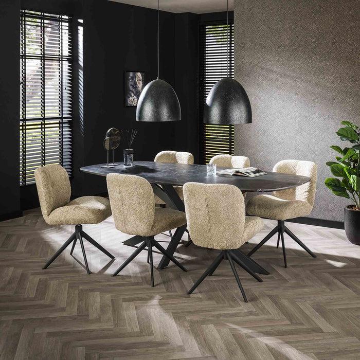 dimehouse Eettafel Mysha Deens Ovaal Melamine 215x105 cm