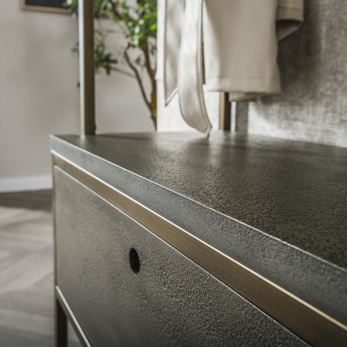 Dimehouse Garderobemeubel Ferre 8-haaks - Met Hoedenplank - Metaal Antiek Brons