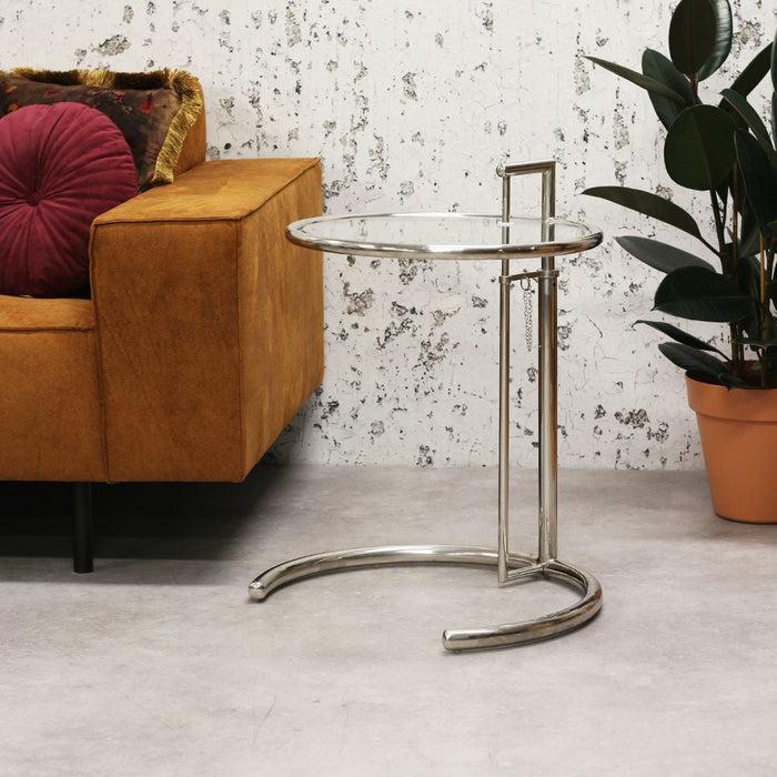 dimehouse Glazen Bijzettafel Taffy Verchroomd Metaal
