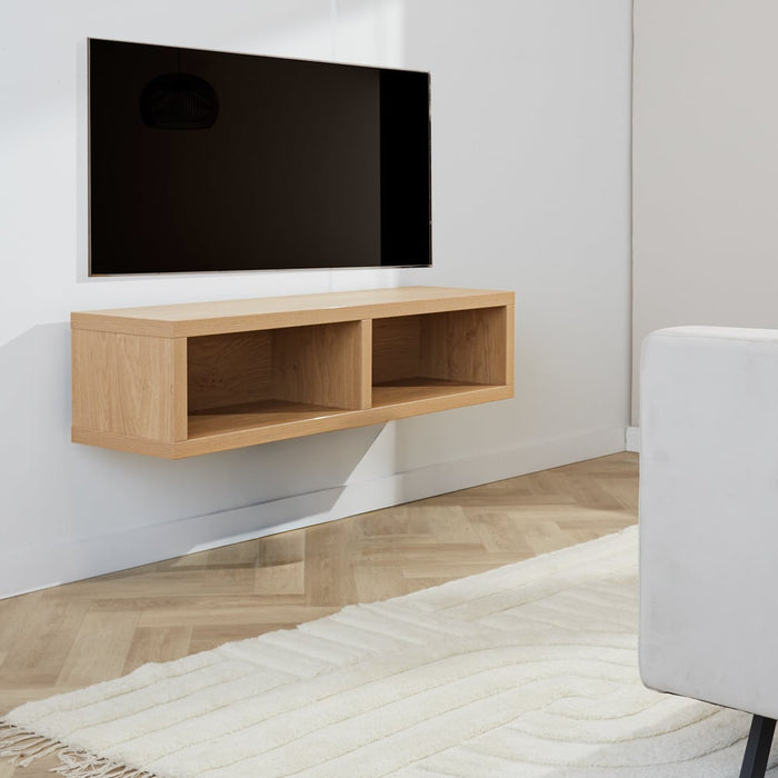 Dimehouse Hang TV Meubel Bernie Rustiek Eiken Melamine 125 X 30 X 35 Cm