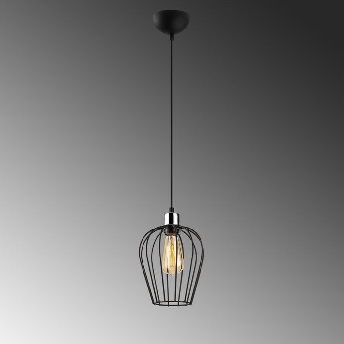 Dimehouse Hanglamp 1-lichts 20 Cm Zwart Metaal Predator