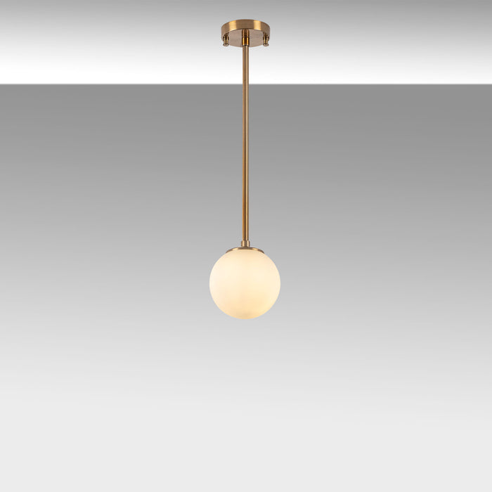 Dimehouse Hanglamp 3-lichts Bronskleurig Met Witte Kap Metaal Flint