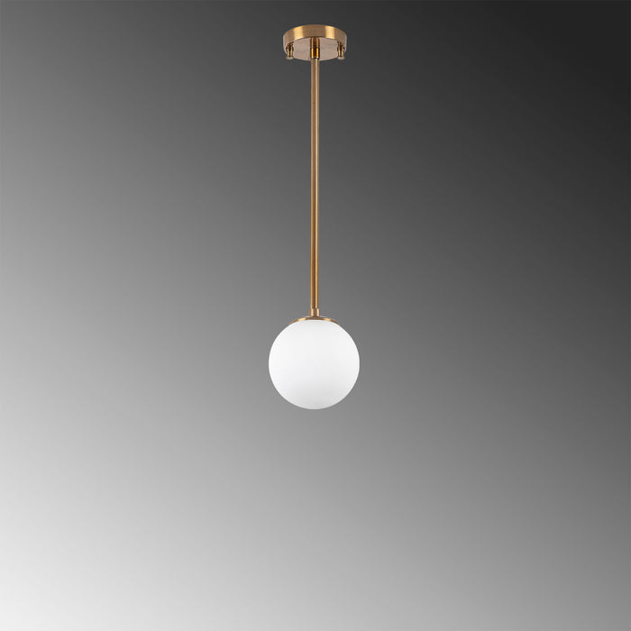 Dimehouse Hanglamp 3-lichts Bronskleurig Met Witte Kap Metaal Flint