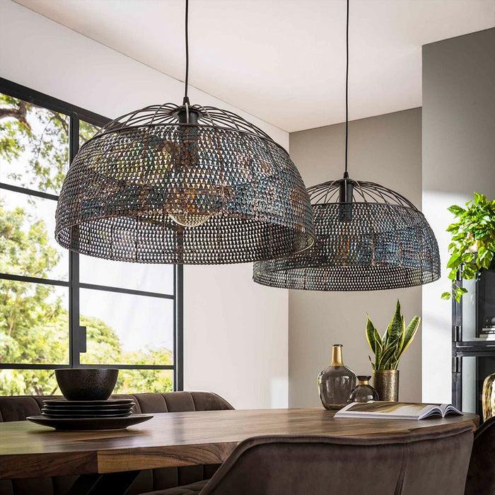dimehouse Hanglamp Jessica 2-lichts Metaal Zwart Bruin