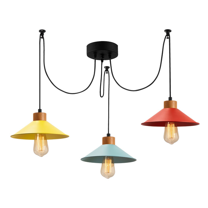 Dimehouse Hanglamp Multicolor 3-lichts Metaal Virtu