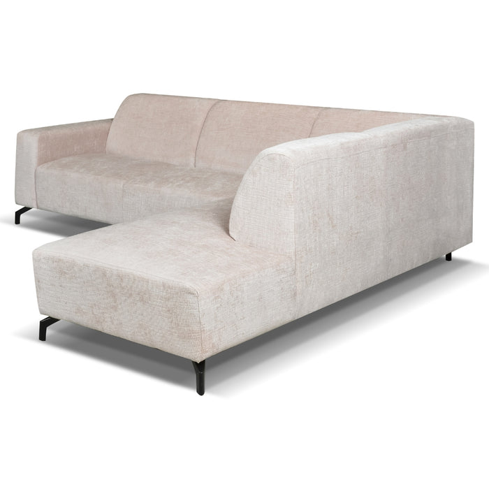 Dimehouse Hoekbank Manon Met Chaise Longue Links Chenille Beige