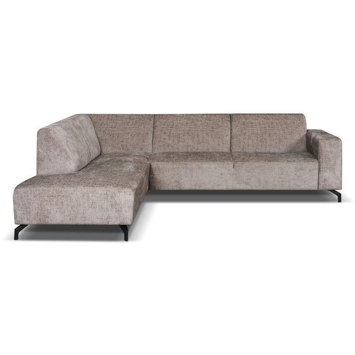 Dimehouse Hoekbank Manon Met Chaise Longue Links Chenille Taupe