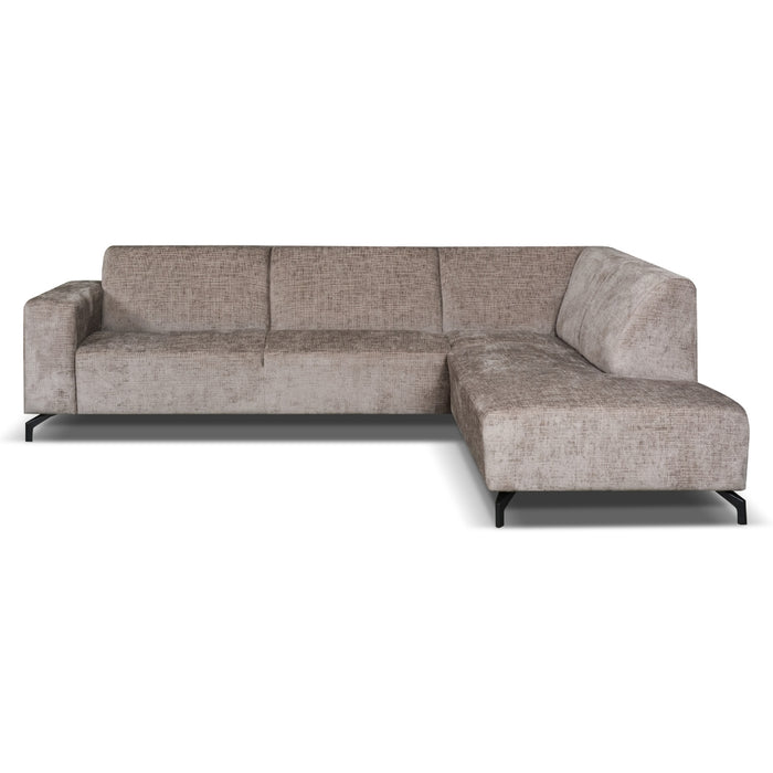 Dimehouse Hoekbank Manon Met Chaise Longue Rechts Chenille Taupe