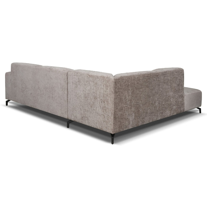 Dimehouse Hoekbank Manon Met Chaise Longue Rechts Chenille Taupe