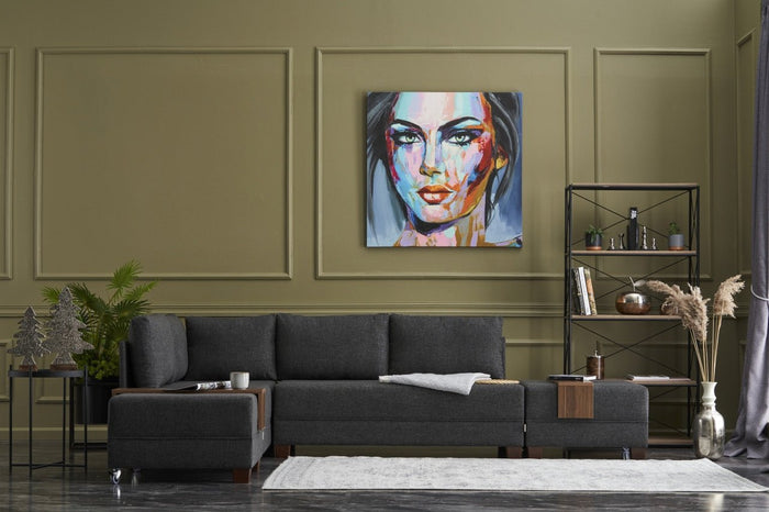 dimehouse Hoekbank met slaapfunctie Links Fly Antraciet