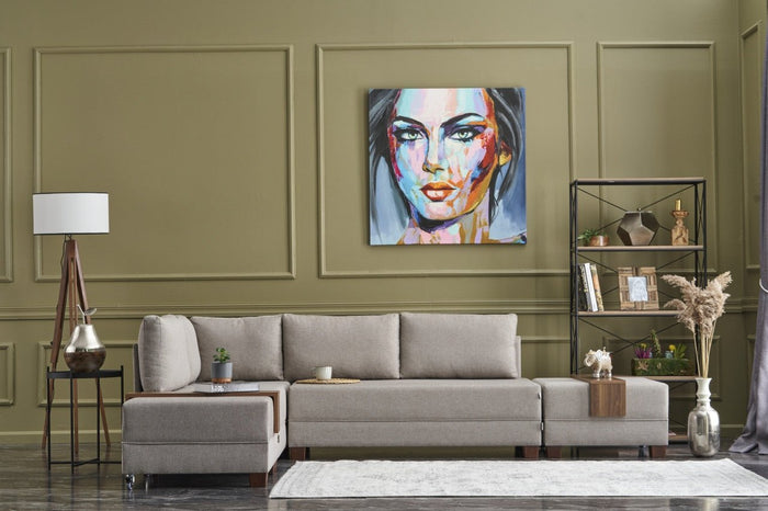 Dimehouse Hoekbank Met Slaapfunctie Links Fly Crème