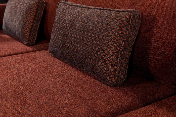 Dimehouse Hoekbank Met Slaapfunctie Links Matris Claret Rood