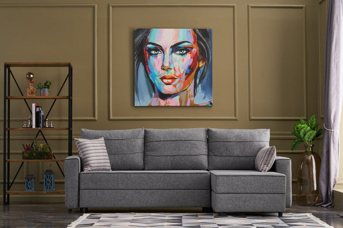 Dimehouse Hoekbank Met Slaapfunctie Rechts Ece Grijs