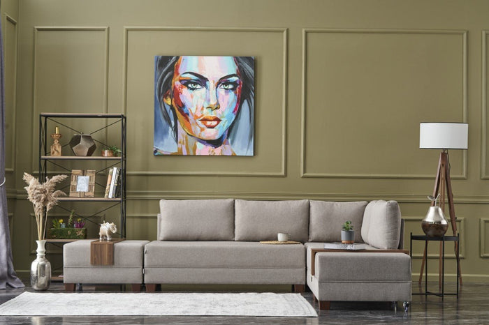 dimehouse Hoekbank met slaapfunctie Rechts Fly Crème