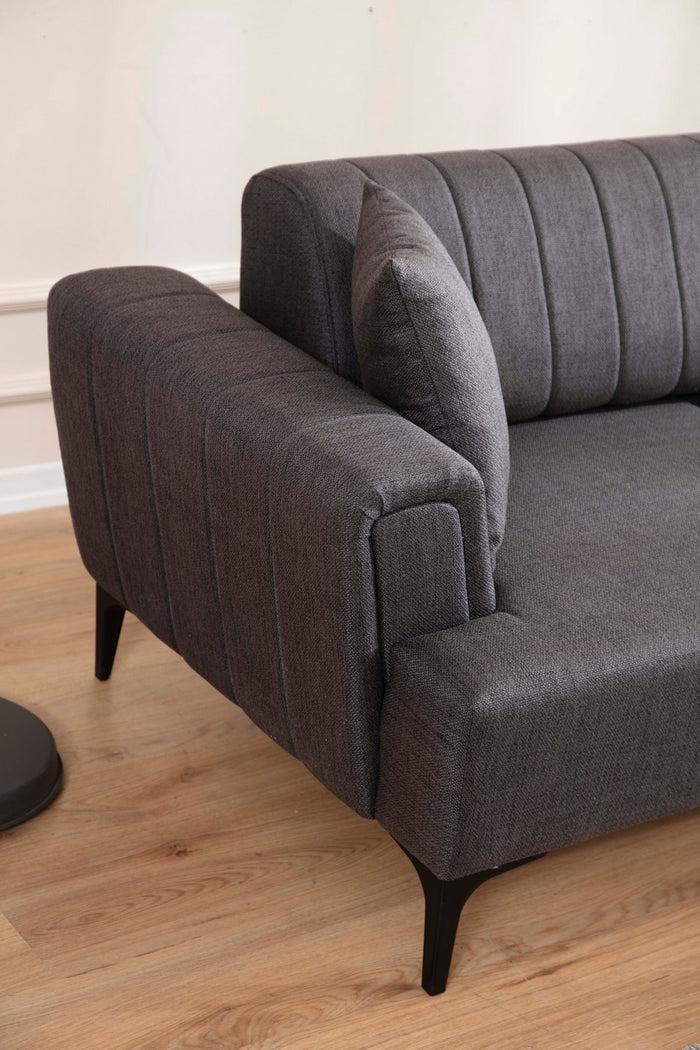 Dimehouse Hoekbank Met Slaapfunctie Rechts Hamlet Donker Grijs