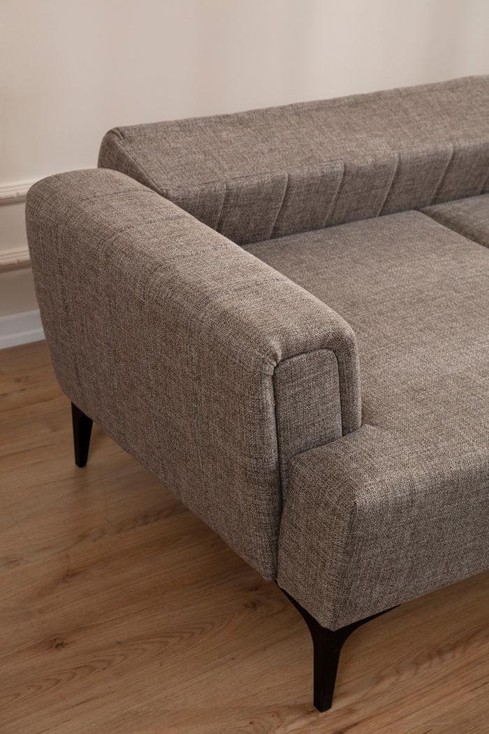 Dimehouse Hoekbank Met Slaapfunctie Rechts Hamlet Licht Bruin