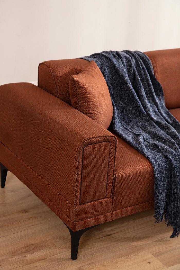 Dimehouse Hoekbank Met Slaapfunctie Rechts Horizon Tile Rood