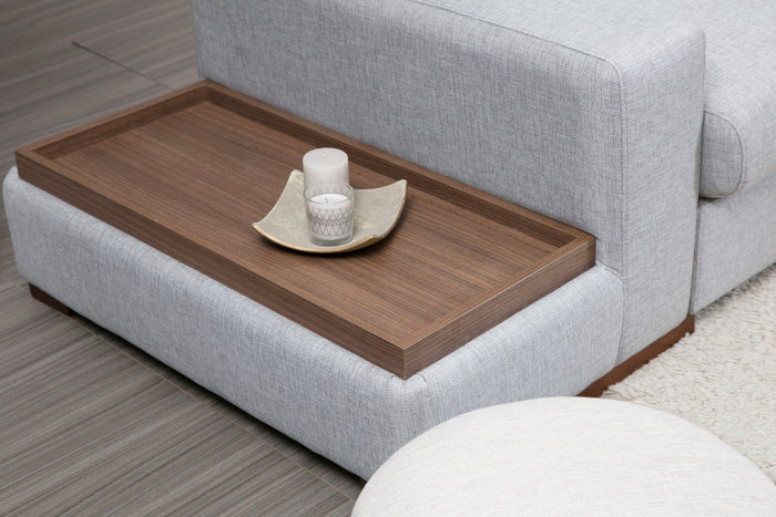 Dimehouse Hoekbank Rechts Loop Licht Grijs - Met Tafel Links