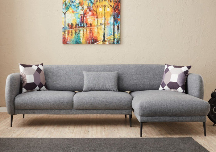 dimehouse Hoekbank Rechts met slaapfunctie Venus Grijs