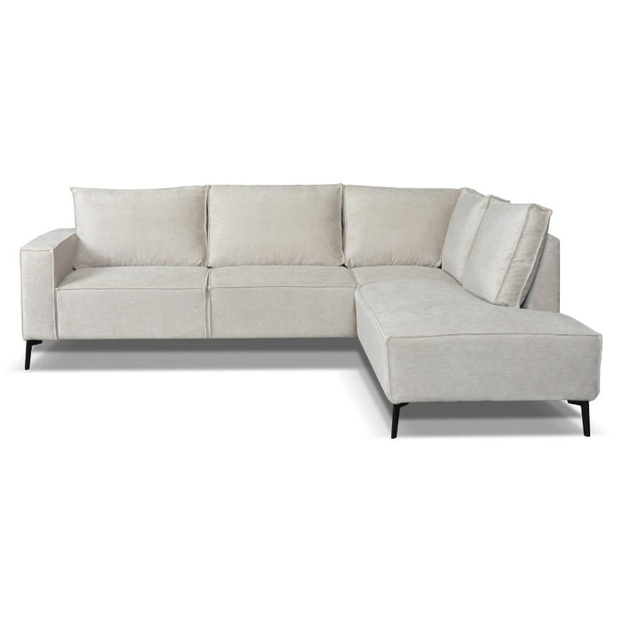 Dimehouse Hoekbank Yara Met Chaise Longue Rechts Chenille Beige