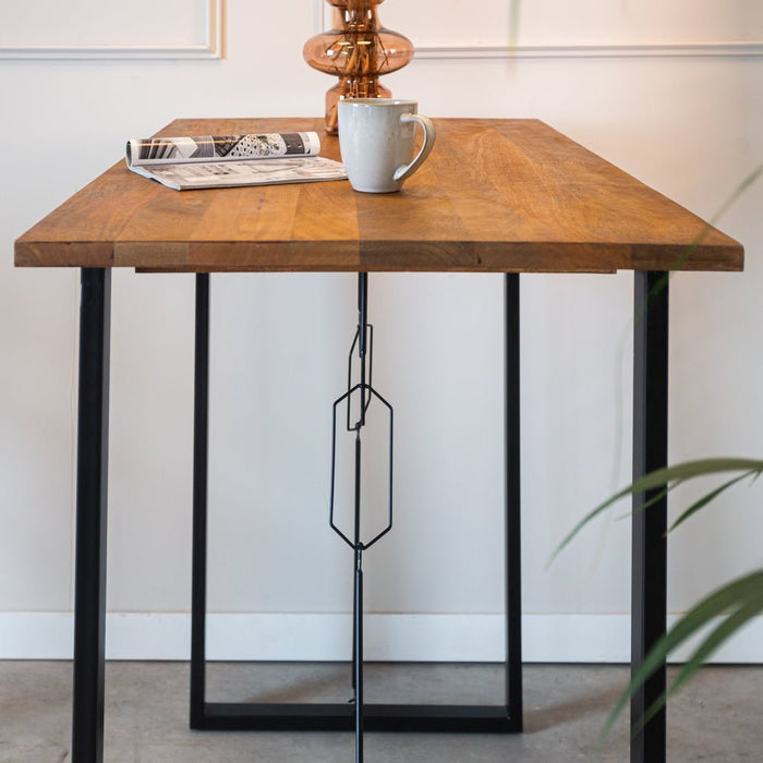 Dimehouse Hoge Industriële Bartafel Vegas 130x70 Cm Mangohout