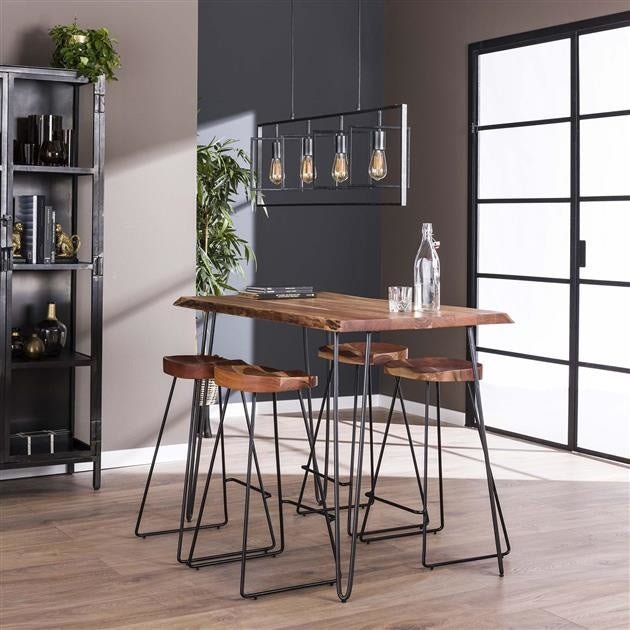 dimehouse Industriële Bartafel Acaciahout Elin 130 cm