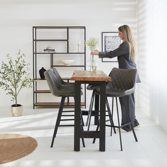 Dimehouse Industriële Bartafel Bruce 150x50 Cm Acaciahout