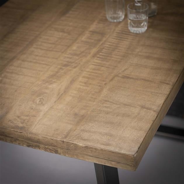 Dimehouse Industriële Bartafel Mangohout Wyatt Blank 135x70 Cm