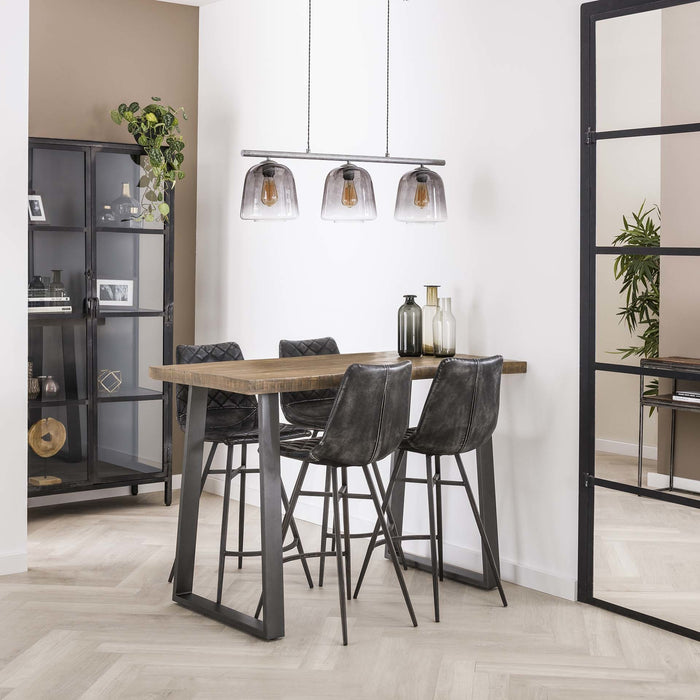 dimehouse Industriële Bartafel Mangohout Wyatt Blank 135x70 cm