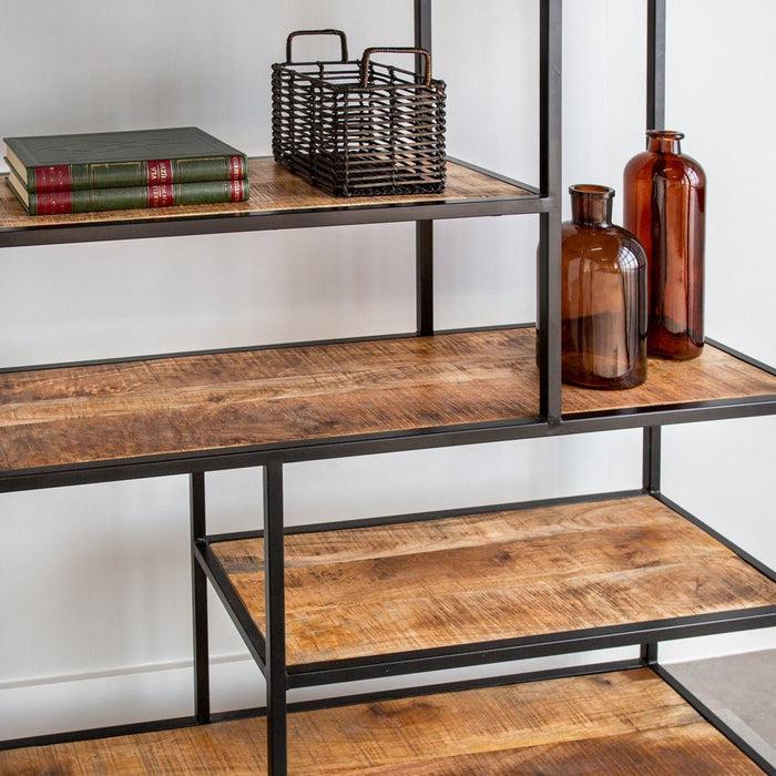 Dimehouse Industriële Boekenkast Sparrow Mangohout 120x188