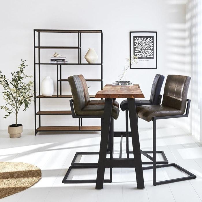 Dimehouse Industriële Boekenkast Sparrow Mangohout 120x188