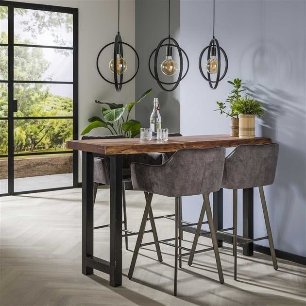 dimehouse Industriële Boomstam Bartafel Acaciahout Vince 150 cm