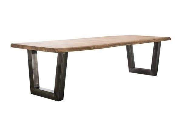 Dimehouse Industriële Boomstam Eettafel Tristan Acaciahout 300x100