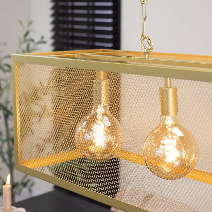 Dimehouse Industriële Hanglamp Duncan 4-lichts Goud