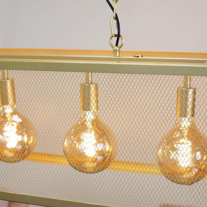 Dimehouse Industriële Hanglamp Duncan 4-lichts Goud